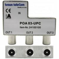 Braun POA-3 UPC drievoudige male splitter